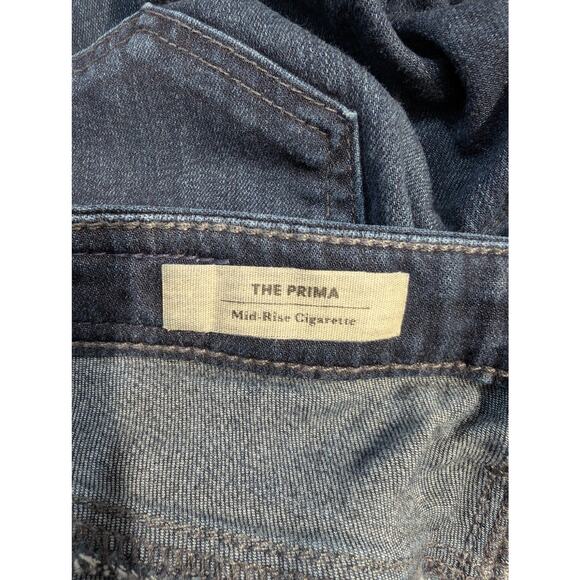 AG Adriano Goldschmied The Prima Mid Rise Cigarette Jeans Dark Wash Size 25R - Picture 6 of 8